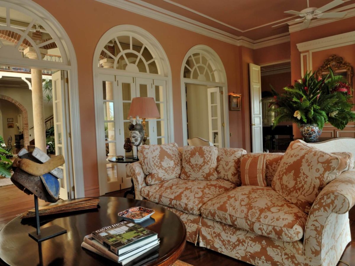 luxury hotel caribbean the Peninsula House Hotel Dominican Republic Salon